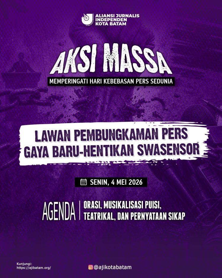 Aksi Bungkam Jurnalis di Depan DPRD Batam Gegerkan Publik, Simbol Perlawanan Kebebasan Pers Menggema