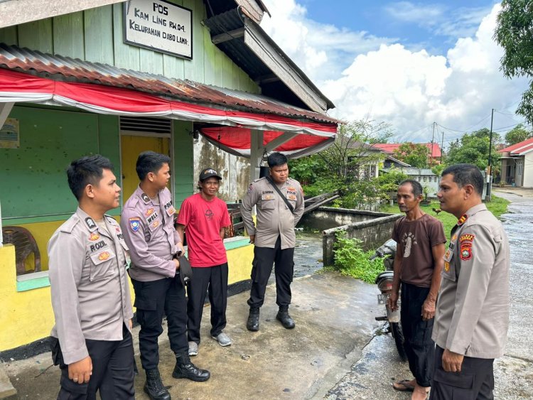 Perkuat Sinergi, Satbinmas Polres Lingga Aktifkan Peran Satkamling