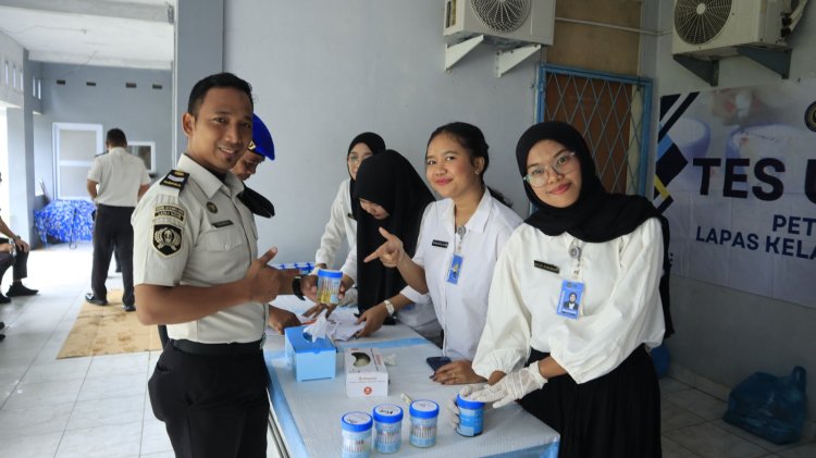 Tes Urine Petugas dan Warga Binaan Lapas Batam, Seluruh Hasil Negatif Narkotika