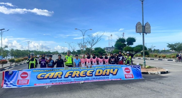 Polres Karimun Amankan Car Free Day, Lalu Lintas Tertib dan Kondusif