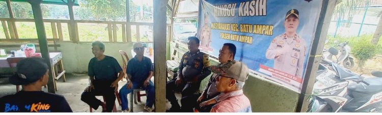 Minggu Kasih Polsek Batu Ampar, Warga Sei Tering Diajak Perkuat Sinergi Jaga Kamtibmas