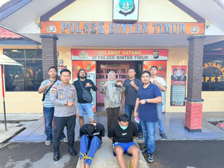 Polsek Bintan Timur Bekuk Dua Pelaku Curat, Sudah Lima Kali Beraksi