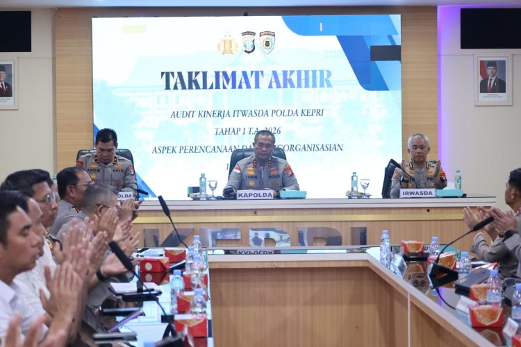 Polda Kepri Gelar Taklimat Akhir Audit Kinerja Itwasda Tahap I TA 2026