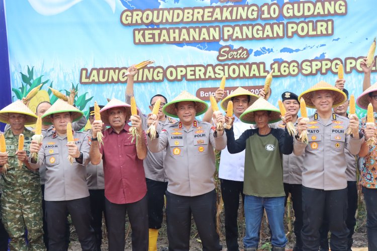 Kapolda Kepri Hadiri Panen Raya Jagung Serentak Bersama Presiden RI Dukung Ketahanan Pangan Nasional