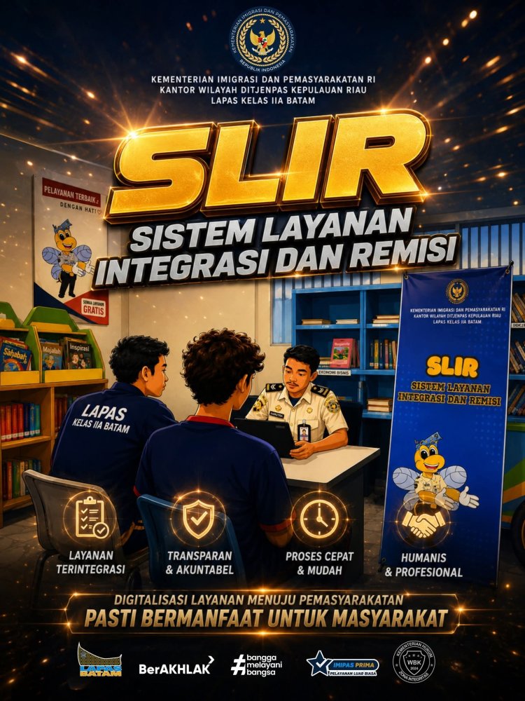 Lapas Batam Hadirkan Inovasi SLIR, Permudah Layanan Integrasi dan Remisi Warga Binaan