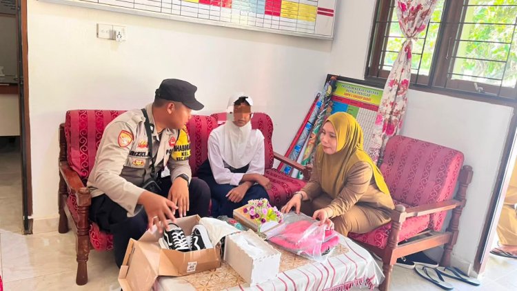 Bhabinkamtibmas Singkep Barat Dukung Pendidikan dengan Aksi Nyata