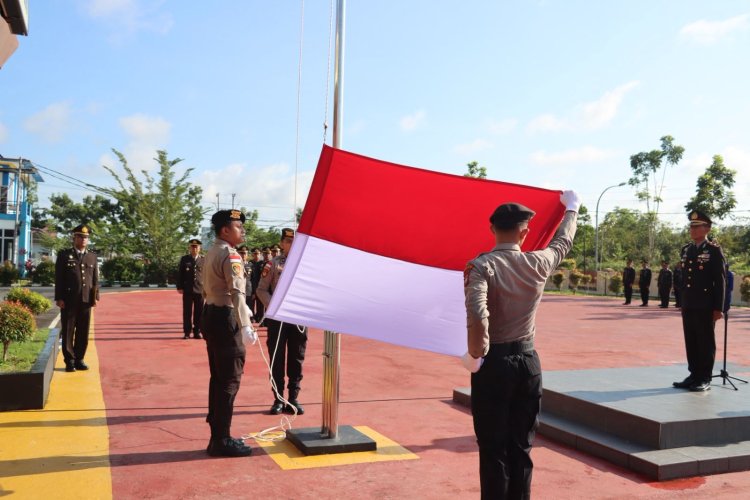 Peringati Harkitnas ke-118, Polres Bintan Gelar Upacara Khidmat di Lapangan Bhayangkara