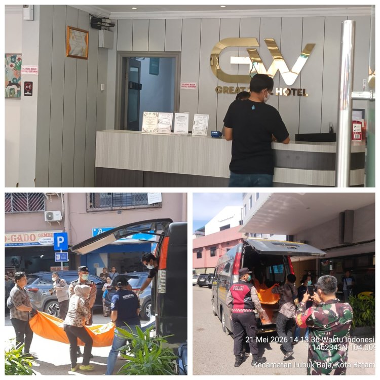 Warga Negara Singapura Ditemukan Meninggal Dunia di Hotel GW Kamar 209 Nagoya Batam