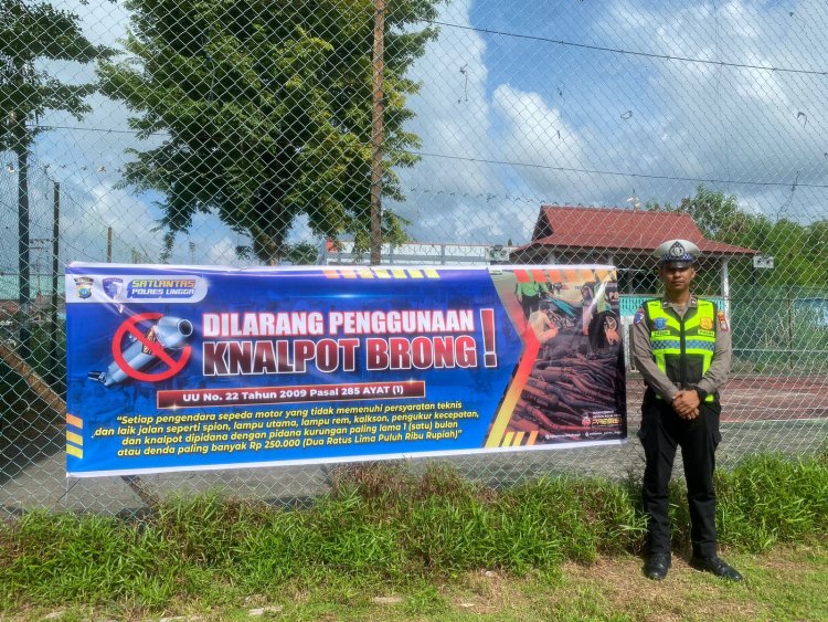 Patuhi Aturan, Hindari Knalpot Brong: Pesan Satlantas Polres Lingga kepada Masyarakat