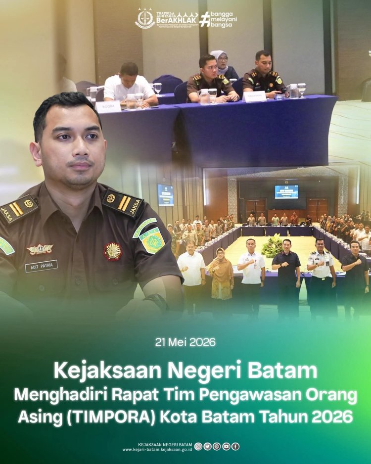 Kejari Batam Perkuat Sinergi Pengawasan Orang Asing Lewat Rapat TIMPORA 2026