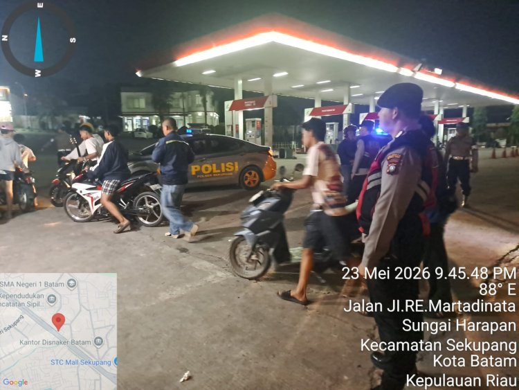Polri untuk Masyarakat: Polsek Sekupang Tindak Tegas Balap Liar, 22 Kendaraan Diamankan dalam Operasi Cipkon