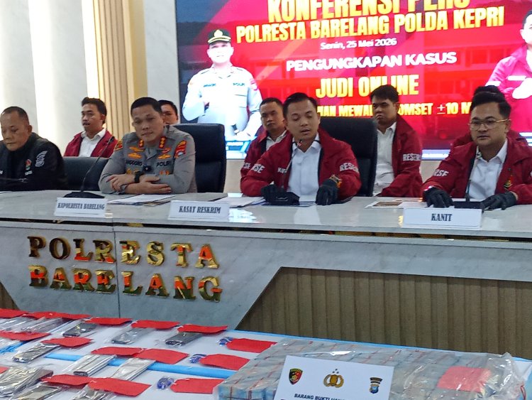 Polresta Barelang Bongkar Praktik Judi Online Jaringan Filipina-Kamboja, Tiga Tersangka Diamankan
