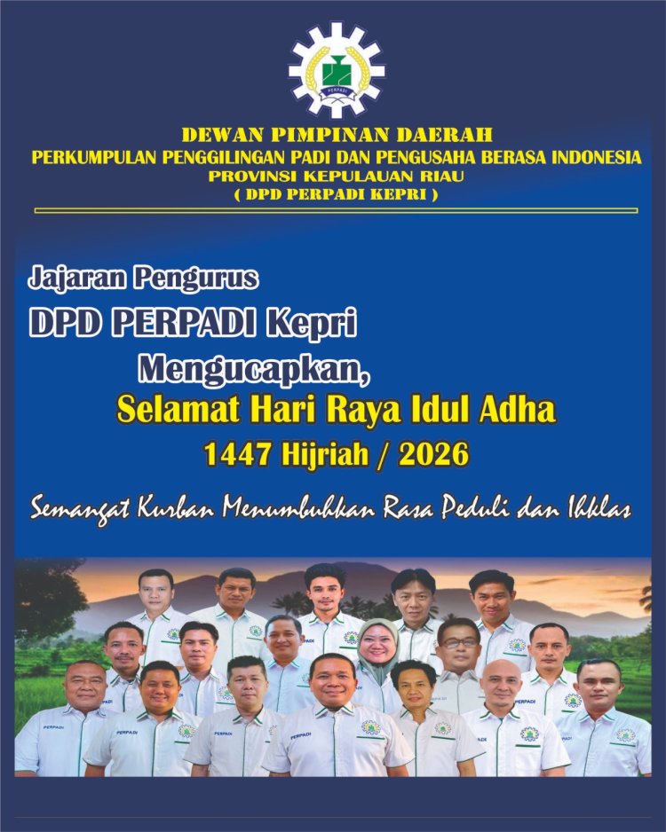 DPD PERPADI Kepri Ucapkan Selamat Hari Raya Idul Adha 1447 H: Semangat Kurban, Tanamkan Peduli dan Keikhlasan
