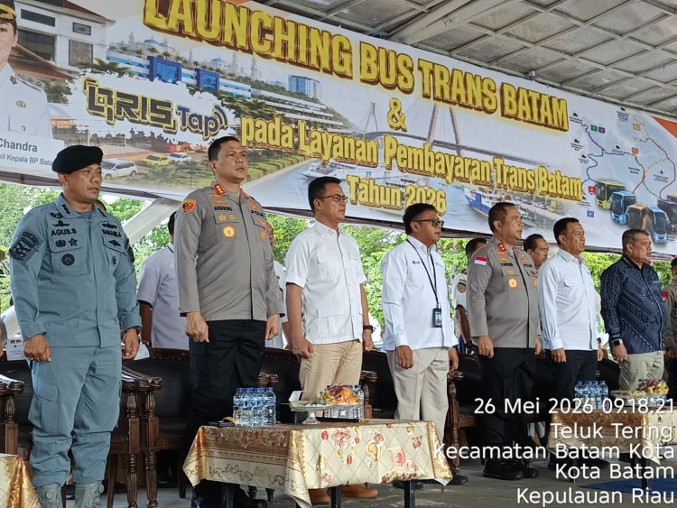 Kapolresta Barelang Dampingi Kapolda Kepri Hadiri Launching Bus Trans Batam dan QRIS TAP Tahun 2026