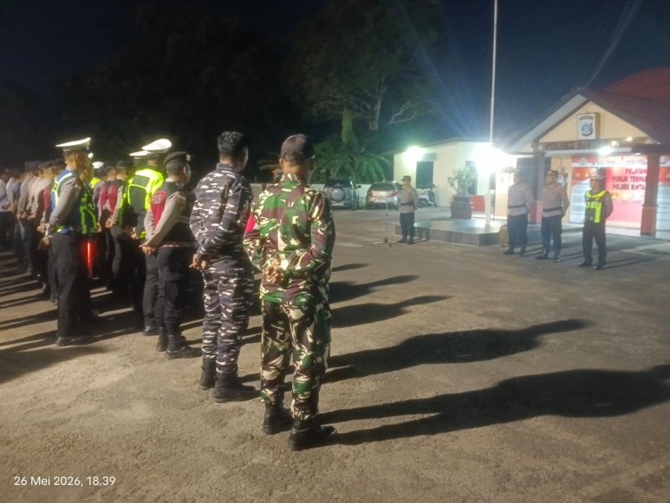 Demi terwujudnya pawai takbiran idul Adha 1447H yang kondusif, Polres Bintan berikan pengamanan maksimal