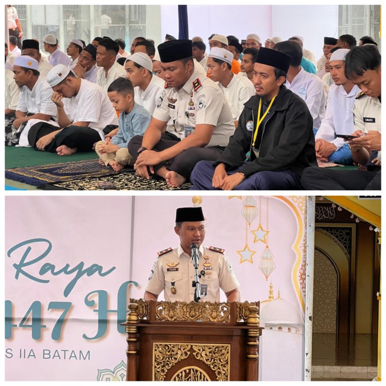 Lantunan Takbir Iringi Sholat Idul Adha di Rutan Batam, Penuh Khidmat dan Makna Kebersamaan