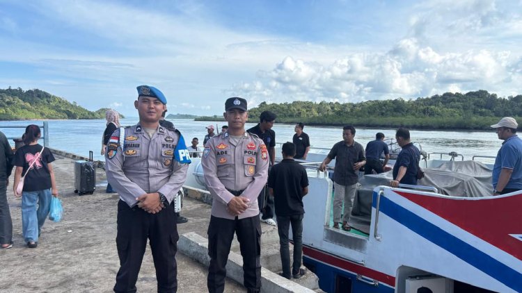Pengamanan Libur Panjang, Aktivitas Keberangkatan Kapal di Sei Tenam Berjalan Lancar