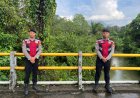 Polri Hadir untuk Masyarakat, Polsek Daik Lingga Pantau Wilayah Berpotensi Bencana