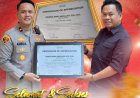 Kapolsek Batu Ampar Terima Penghargaan dari Grab Indonesia