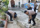 Bakti Religi Hari Bhayangkara Ke-80, Polsek Bengkong Bersihkan Tempat Ibadah dan Pererat Kerukunan Umat Beragama