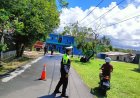 Satlantas Polres Lingga Gerak Cepat Antisipasi Kecelakaan Akibat Solar Tumpah