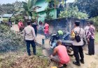 Polsek Dabo Singkep Respon Laporan Warga Terkait Pohon Tumbang