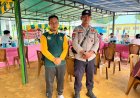 Sentuhan Humanis Polri, Kapolpos Pancur Hadir Mengawal Kegiatan Sosial  Warga Desa Duara