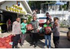 Polsek Lubuk Baja Salurkan 100 Paket Sembako dalam Bakti Sosial Hari Bhayangkara Ke-80 Tahun 2026