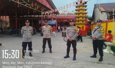 Polres Karimun Amankan Tempat Ibadah dan Objek Wisata Saat Idul Adha, Waisak dan Libur Panjang