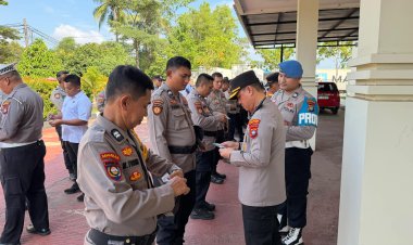 Polsek Batu Ampar Gelar Pembinaan dan Pengecekan Personel Sebagai Tindak Lanjut Arahan Kapolda Kepri