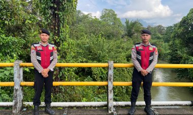 Polri Hadir untuk Masyarakat, Polsek Daik Lingga Pantau Wilayah Berpotensi Bencana