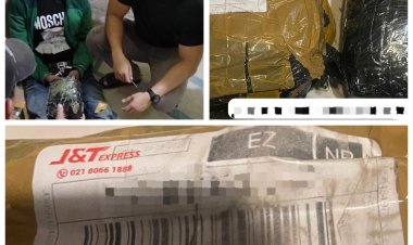 Ditresnarkoba Polda Kepri Gagalkan Pengiriman Ganja dari Aceh ke Batam