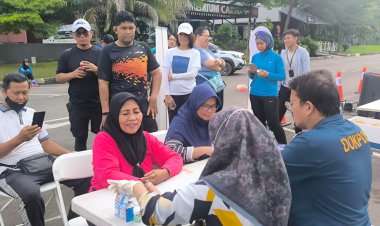 Aksi Peduli Kesehatan, Polresta Barelang dan Jasa Raharja Layani Pengobatan Gratis untuk Warga