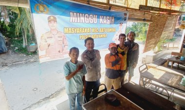 Minggu Kasih Polsek Batu Ampar Serap Aspirasi Warga Tanjung Sengkuang, Ajak Jaga Kamtibmas Kondusif