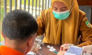 Pemeriksaan VCT Mobile, 150 Warga Binaan Rutan Batam Ikuti Edukasi dan Skrining Kesehatan