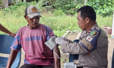 Sambut HUT Bhayangkara ke-80, Polres Lingga Hadirkan Layanan Kesehatan bagi Buruh Pelabuhan