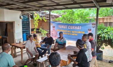 Melalui Jumat Curhat, Polsek Batu Ampar Tampung Aspirasi dan Keluhan Warga Batu Merah