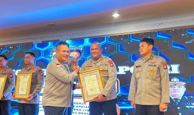 Komitmen Tata Kelola Keuangan Akuntabel, Polres Lingga Terima Dua Penghargaan Kapolri