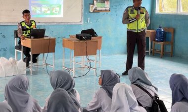Satlantas Polres Lingga Hadir di Tengah Pelajar, Wujudkan Generasi Tertib Berlalu Lintas