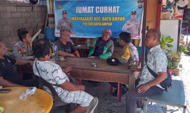 Jumat Curhat Polsek Batu Ampar, Warga Diajak Aktif Jaga Kamtibmas dan Manfaatkan Layanan Polisi 110