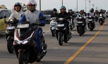 Honda Kepri Gelar Sunmori dan Healthy Walk Bersama Jurnalis serta Content Creator
