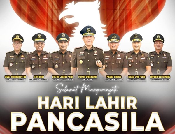 Kejari Batam Ajak Masyarakat Jadikan Nilai Pancasila Pedoman Membangun Bangsa yang Maju dan Berkeadilan