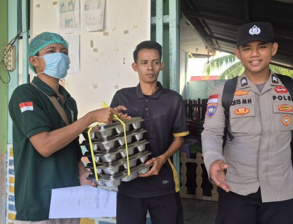 Program MBG Polres Lingga Jangkau Sekolah, Posyandu dan Pesantren di Kecamatan Lingga