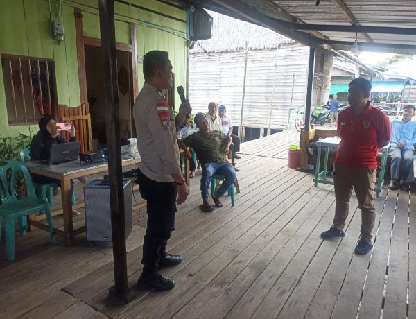 Polsek Daik Lingga Dukung Musyawarah Pembangunan Infrastruktur Kelurahan Pancur