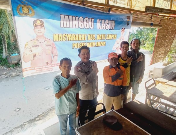 Minggu Kasih Polsek Batu Ampar Serap Aspirasi Warga Tanjung Sengkuang, Ajak Jaga Kamtibmas Kondusif