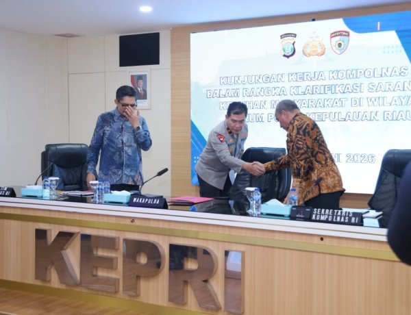 Wakapolda Kepri Sambut Kunjungan Kompolnas RI, Siap Buka Data dan Informasi Secara Transparan