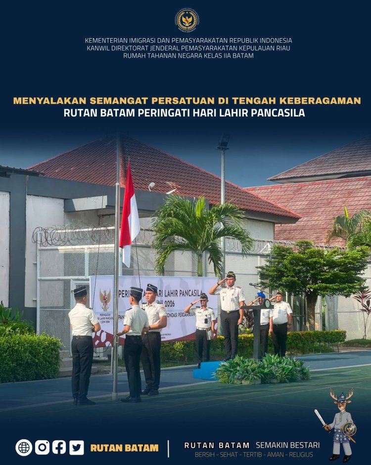 Rutan Batam Peringati Hari Lahir Pancasila 2026, Perkuat Semangat Persatuan dan Nasionalisme