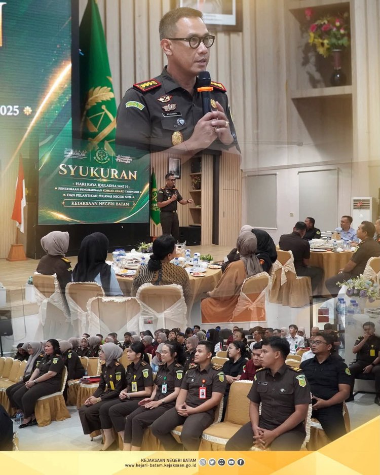 Kejari Batam Gelar Syukuran Idul Adha, Rayakan Prestasi Komjak Awards dan Pelantikan PNS Baru