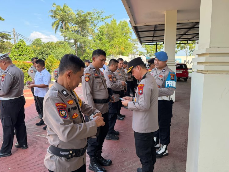 Polsek Batu Ampar Gelar Pembinaan dan Pengecekan Personel Sebagai Tindak Lanjut Arahan Kapolda Kepri