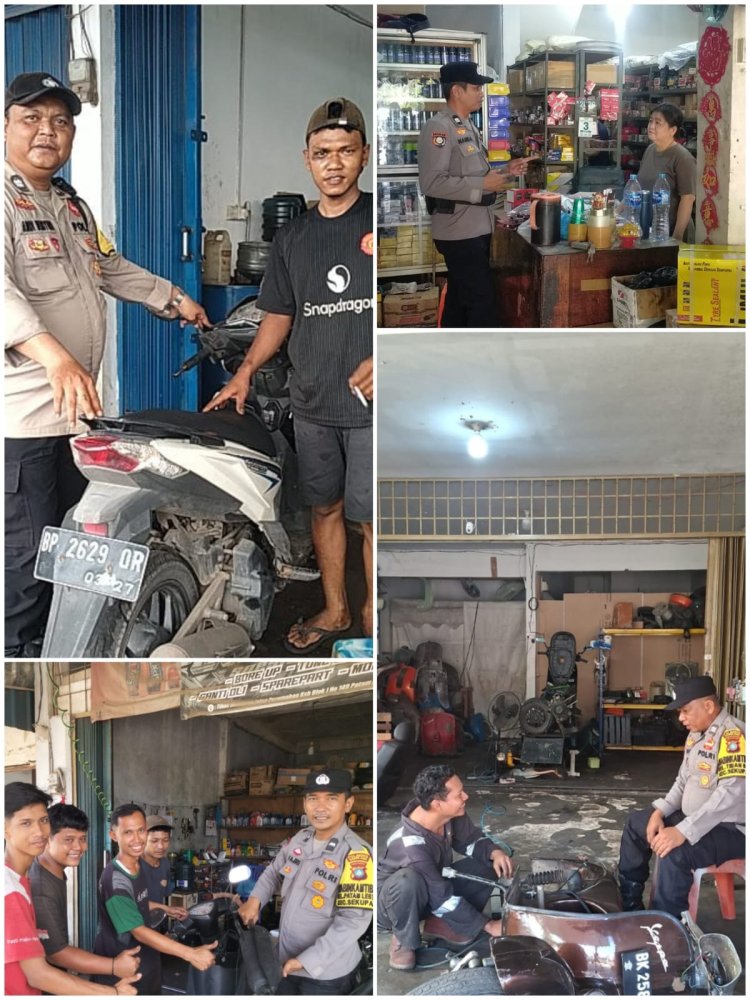 Polsek Sekupang Gandeng Pemilik Bengkel Wujudkan Lingkungan Bebas Knalpot Brong